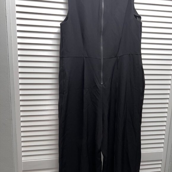 LANE BRYANT 14P Black Sleeveless, Wide Leg Jumpsuit - Picture 5 of 7